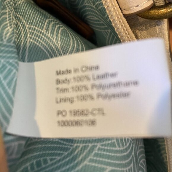 The Sak Alameda Leather Satchel Stone/Cream/Bone Color 207N - Picture 9 of 10